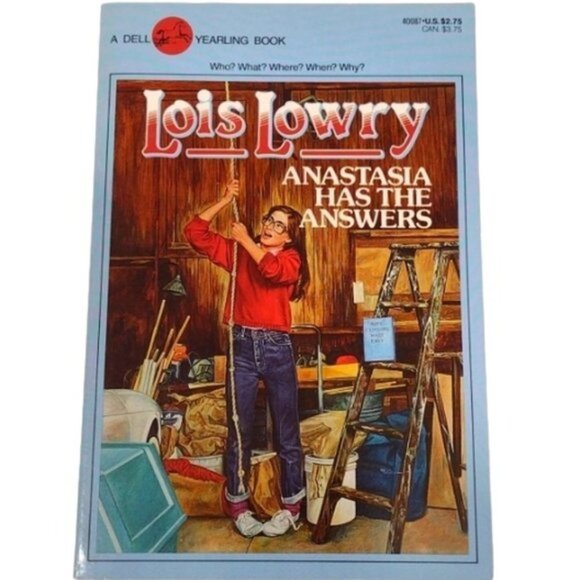 Lot of 4 Kid's Paperback Books Anastasia by Lois Lowry Dell Yearling Books 1980s - Picture 9 of 10